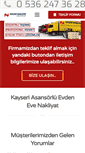 Mobile Screenshot of kayserinazarnakliyat.com